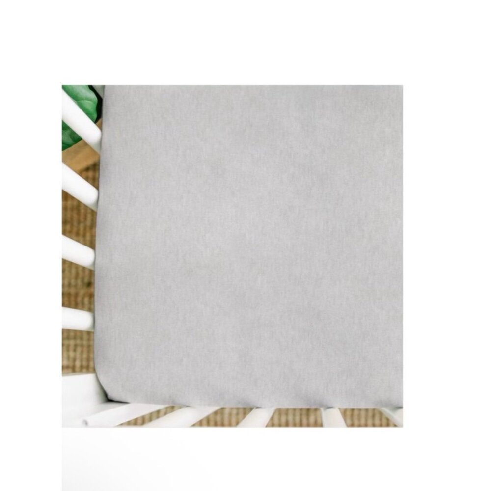 Goumi Nursery Fitted Crib Sheet Beige Bamboo Organic Cotton Standard Size NWT - Picture 3 of 8